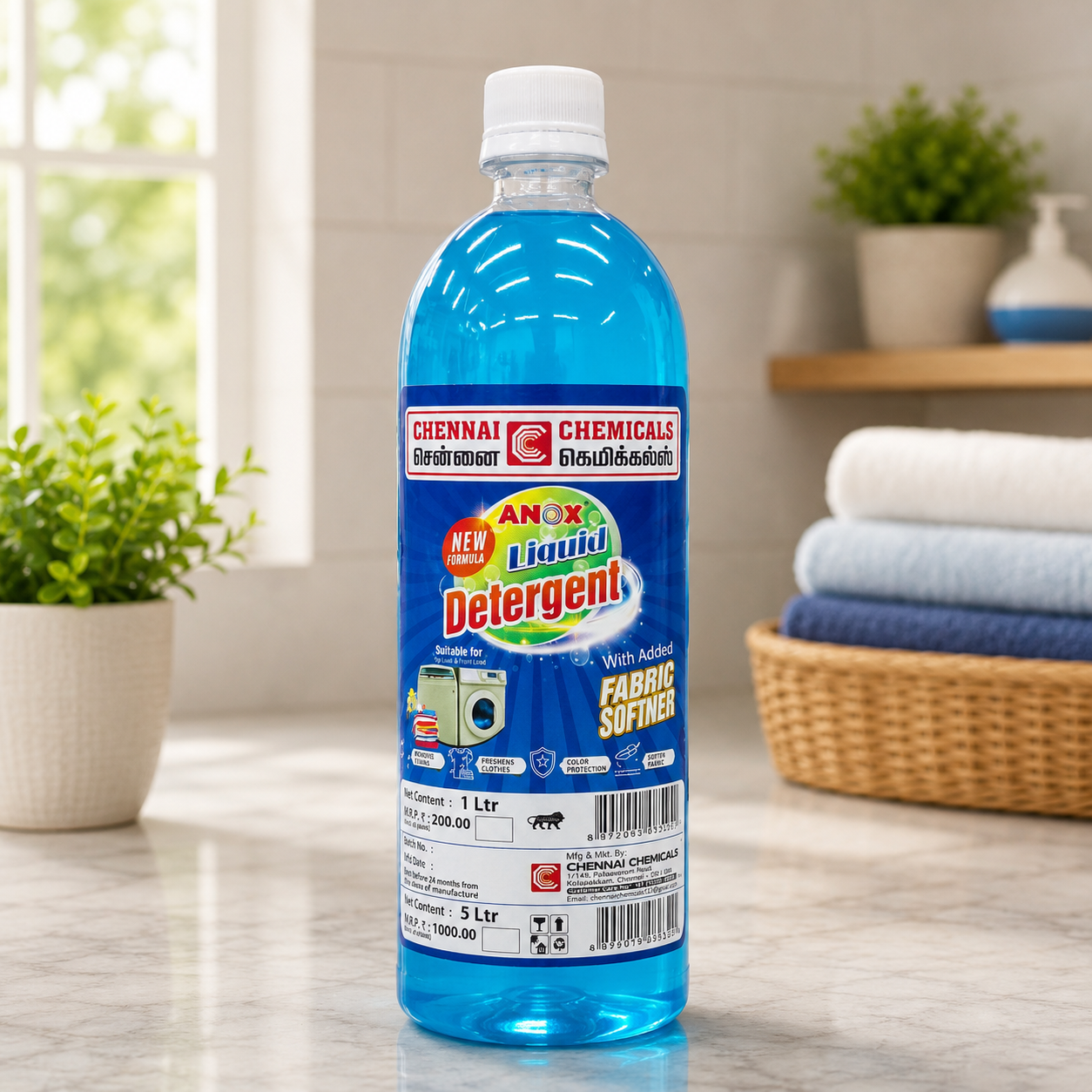 Anox Detergent Liquid Fabric softener (1 Ltr)