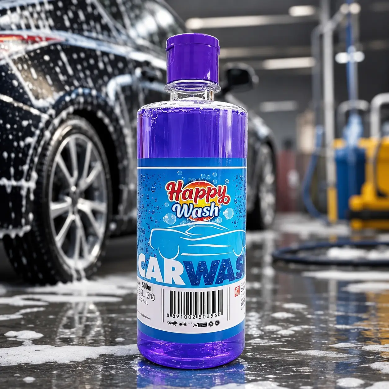 Happy Wash Car Bike Shampoo (500 Ml)